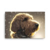 Labradoodle in the Snow Canvas