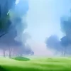 Watercolor TV screensaver frame art