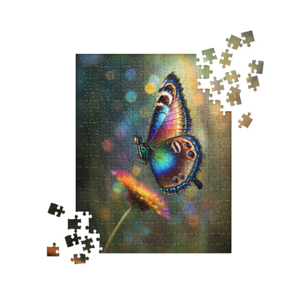 Peacock Butterfly in Flight Jigsaw Puzzle - Image 2