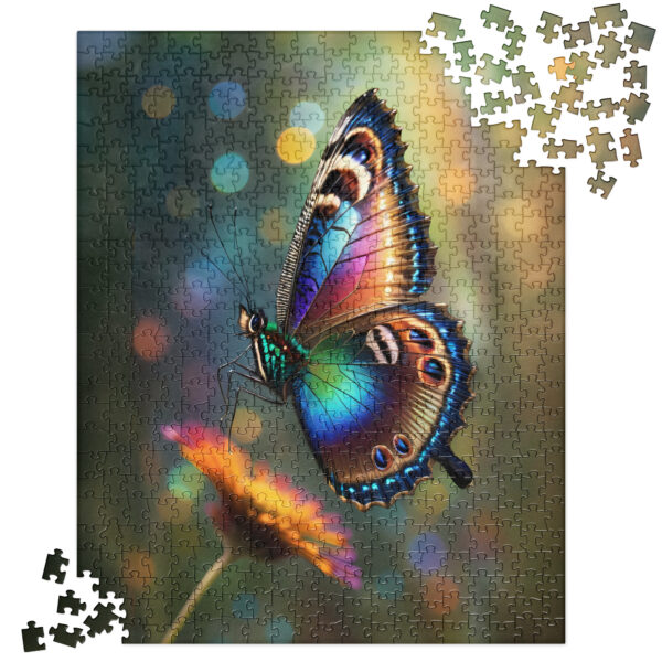 Peacock Butterfly in Flight Jigsaw Puzzle