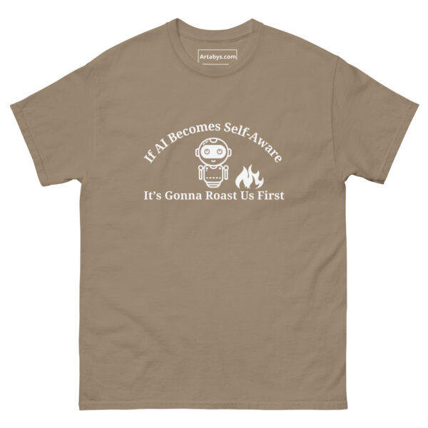 If AI Becomes Self-Aware Its Gonna Roast Us First Funny AI Humor Retro T-Shirt - Image 21