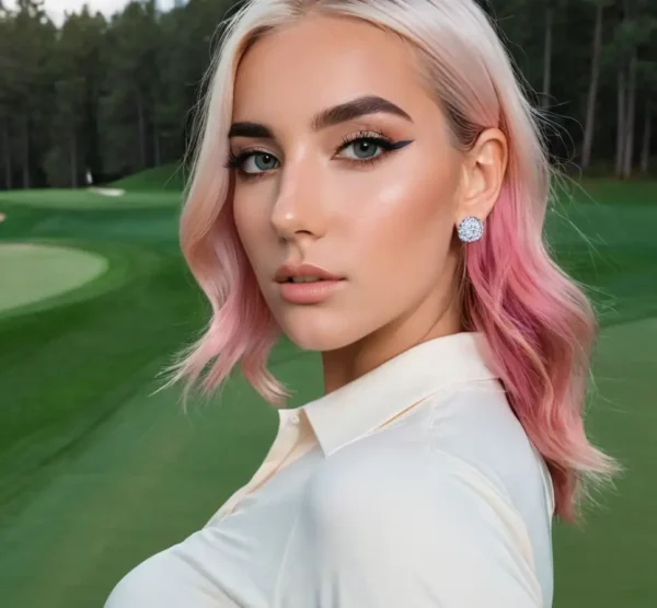 Influencer Model Sienna Ray Golfing Fairway