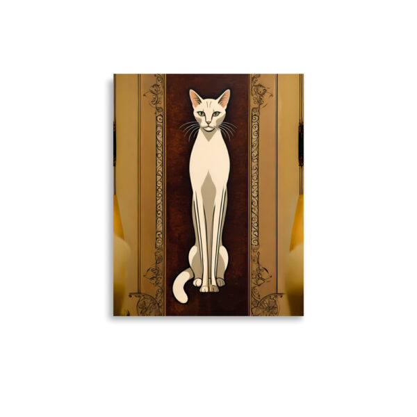 White Cat Art Deco 1920s Poster - Image 3