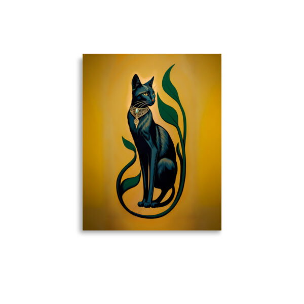 Black Cat Art Deco 1920s Poster - Image 3