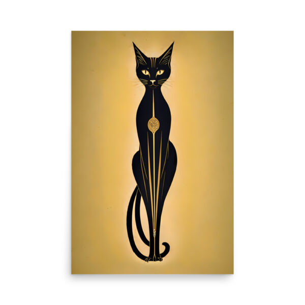 Cats Art Deco 1920s Poster