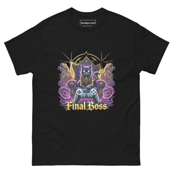 My Cat Is The Final Boss Funny Gamer T-Shirt | Video Game Boss Battle Cat Tee | Gaming Cat Shirt