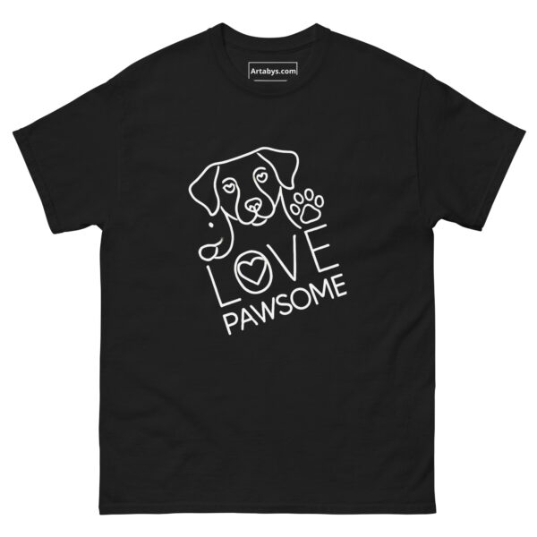 I'm Pawsome Dog Lover T-Shirt | Minimalist Line Art Pet Mom Tee | Cute Dog Paw Print Shirt | Gift for Dog Moms | Mother's Day Dog Shirt