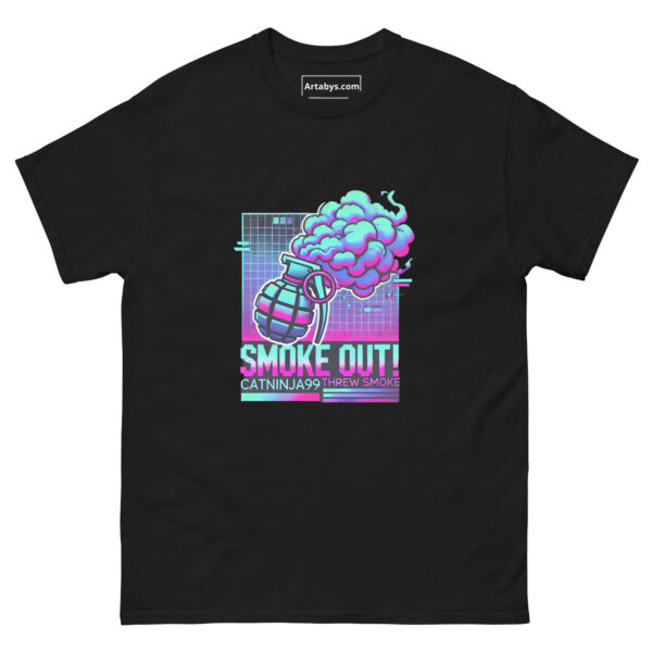 Smoke Out Gamer T-Shirt | CSGO-Inspired Vaporwave Tee | Tactical FPS Gaming Shirt | Funny Esports Gift | Cool Gamer Streetwear