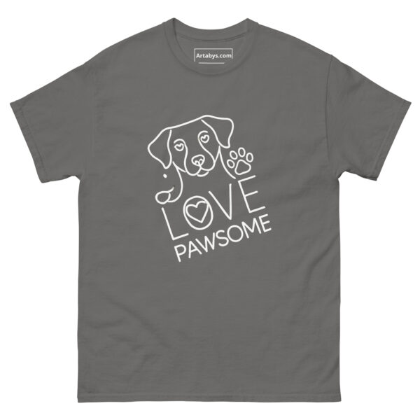 I'm Pawsome Dog Lover T-Shirt | Minimalist Line Art Pet Mom Tee | Cute Dog Paw Print Shirt | Gift for Dog Moms | Mother's Day Dog Shirt - Image 6