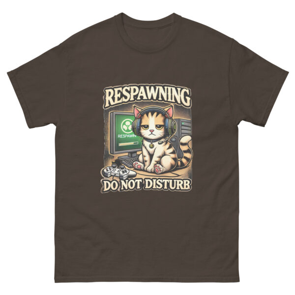 Respawning Do Not Disturb T-Shirt | Funny Gamer Cat Tee | Gaming Gift | Video Game Shirt | Cute Cat Gamer Tee | Gift for Gamers