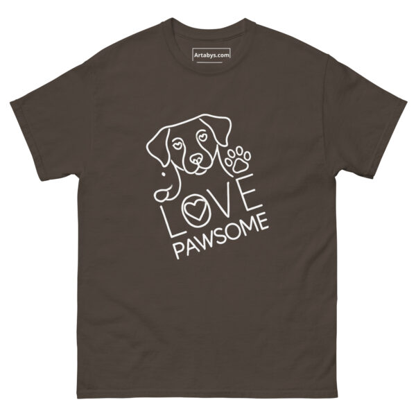I'm Pawsome Dog Lover T-Shirt | Minimalist Line Art Pet Mom Tee | Cute Dog Paw Print Shirt | Gift for Dog Moms | Mother's Day Dog Shirt - Image 4