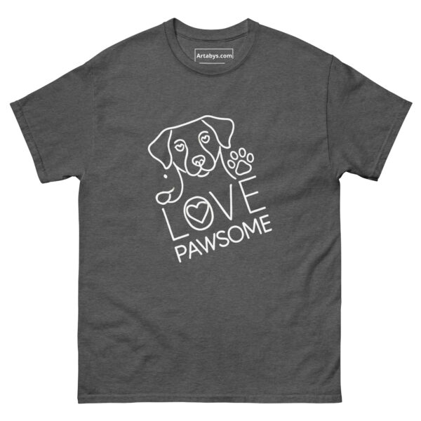 I'm Pawsome Dog Lover T-Shirt | Minimalist Line Art Pet Mom Tee | Cute Dog Paw Print Shirt | Gift for Dog Moms | Mother's Day Dog Shirt - Image 5