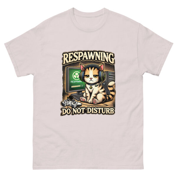 Respawning Do Not Disturb T-Shirt | Funny Gamer Cat Tee | Gaming Gift | Video Game Shirt | Cute Cat Gamer Tee | Gift for Gamers - Image 6