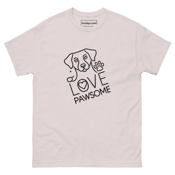 I'm Pawsome Dog Lover T-Shirt | Minimalist Line Art Pet Mom Tee | Cute Dog On Light Color Shirt | Gift for Dog Moms | Mother's Day Dog Shirt - Image 5