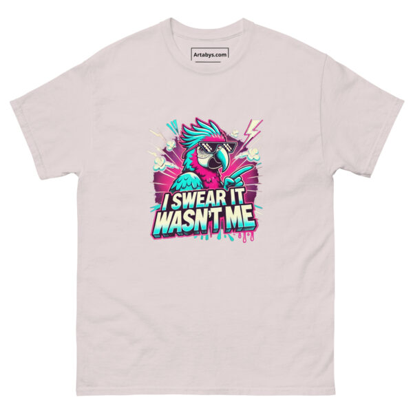 I Swear It Wasn't Me Funny Bird T-Shirt – Retro 90s Style Tee for Animal Lovers, Funny Pet Shirt, Gift for Bird Owners, Cool Parrot Tee - Image 5