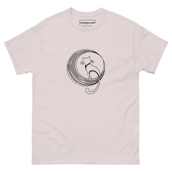 Moon Cat T-Shirt | Minimalist Crescent Moon Cat Tee | Cute Cat Lover Gift | Aesthetic Line Art Shirt | Celestial Cat Graphic Tee - Image 7