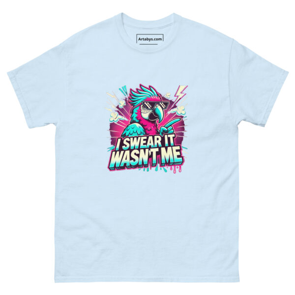 I Swear It Wasn't Me Funny Bird T-Shirt – Retro 90s Style Tee for Animal Lovers, Funny Pet Shirt, Gift for Bird Owners, Cool Parrot Tee - Image 6