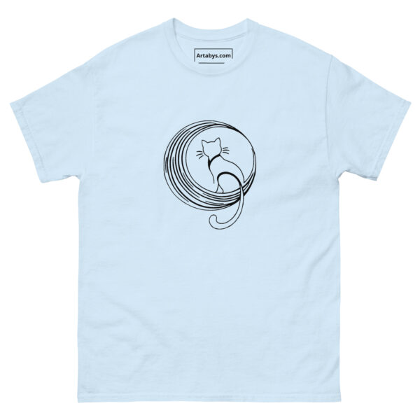 Moon Cat T-Shirt | Minimalist Crescent Moon Cat Tee | Cute Cat Lover Gift | Aesthetic Line Art Shirt | Celestial Cat Graphic Tee - Image 8