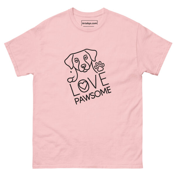 I'm Pawsome Dog Lover T-Shirt | Minimalist Line Art Pet Mom Tee | Cute Dog On Light Color Shirt | Gift for Dog Moms | Mother's Day Dog Shirt - Image 4