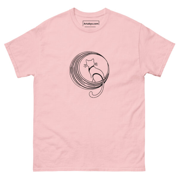 Moon Cat T-Shirt | Minimalist Crescent Moon Cat Tee | Cute Cat Lover Gift | Aesthetic Line Art Shirt | Celestial Cat Graphic Tee - Image 6