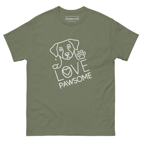 I'm Pawsome Dog Lover T-Shirt | Minimalist Line Art Pet Mom Tee | Cute Dog Paw Print Shirt | Gift for Dog Moms | Mother's Day Dog Shirt - Image 7