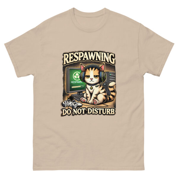 Respawning Do Not Disturb T-Shirt | Funny Gamer Cat Tee | Gaming Gift | Video Game Shirt | Cute Cat Gamer Tee | Gift for Gamers - Image 5