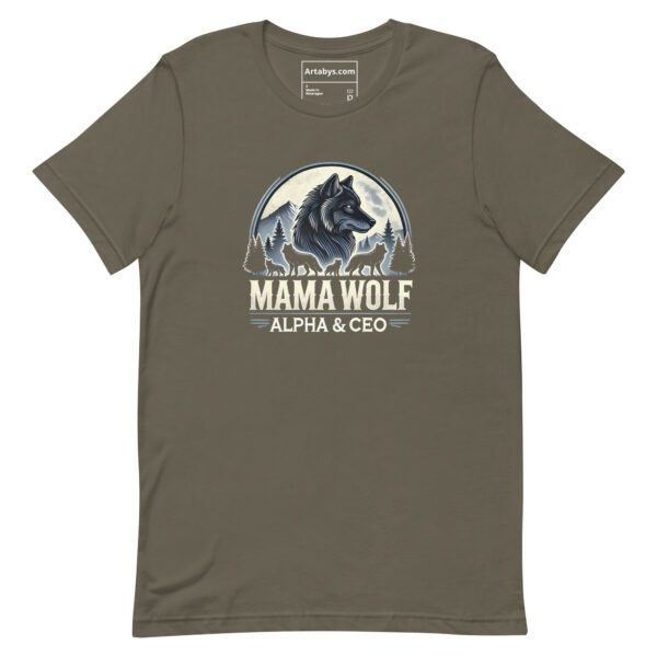 Wolf Alpha & CEO T-Shirt - Dark | Wolf Pack Leader Tee | Outdoor Adventure Mom Gift | Wolf Family Graphic Tee | Boss Mom Shirthirt - Image 6