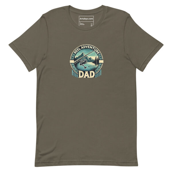 Reel Adventure Dad T-Shirt | Fishing Gift for Dad | Bass Fishing Shirt | Outdoor Adventure Tee | Father's Day Gift | Camping Hiking Shirt - Image 7