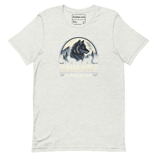 Mama Wolf Alpha & CEO T-Shirt - Light | Wolf Pack Leader Tee | Outdoor Adventure Mom Gift | Wolf Family Graphic Tee | Boss Mom Shirt - Image 4