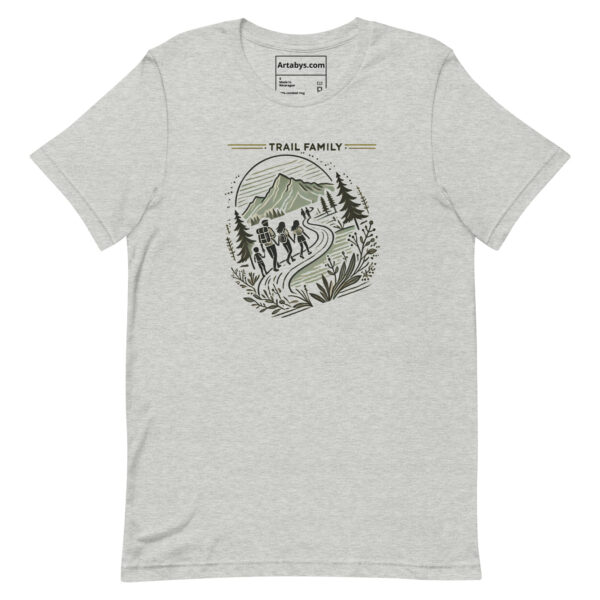 Trail Family T-Shirt | Family Hiking Shirt | Outdoor Adventure Tee | Nature Lover Gift | Camping Hiking Graphic Tee | National Park Shirt - Image 4
