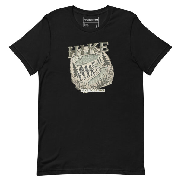 Hike Together T-Shirt | Family Hiking Shirt | Outdoor Adventure Tee | Trail Walking Gift | Nature Lover Shirt | Camping Hiking Graphic Tee - Image 3