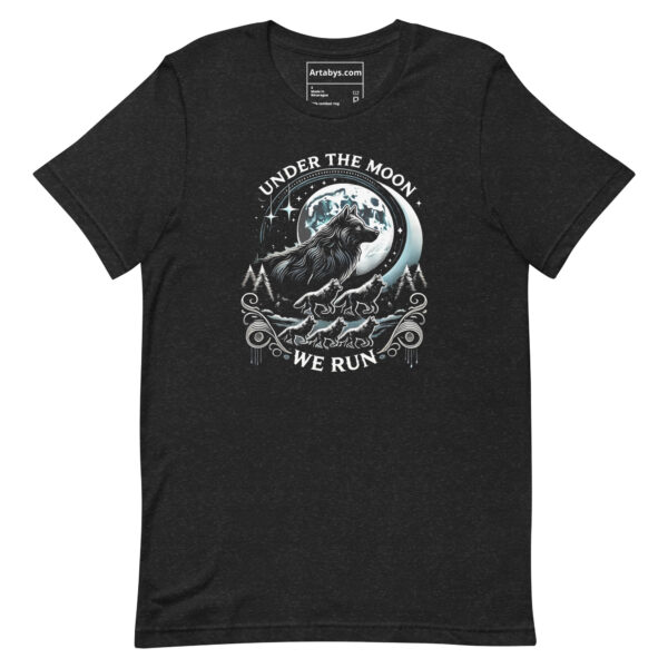 Under the Moon We Run T-Shirt | Wolf Pack Shirt | Moonlit Wolves Tee | Mystical Nature Shirt | Outdoor Adventure Gift | Wolf Mom Shirt