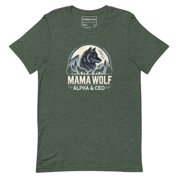 Wolf Alpha & CEO T-Shirt - Dark | Wolf Pack Leader Tee | Outdoor Adventure Mom Gift | Wolf Family Graphic Tee | Boss Mom Shirthirt - Image 5