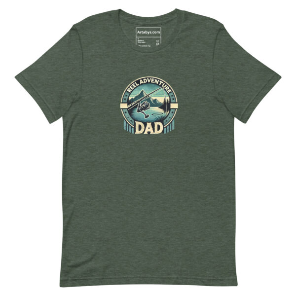 Reel Adventure Dad T-Shirt | Fishing Gift for Dad | Bass Fishing Shirt | Outdoor Adventure Tee | Father's Day Gift | Camping Hiking Shirt - Image 5