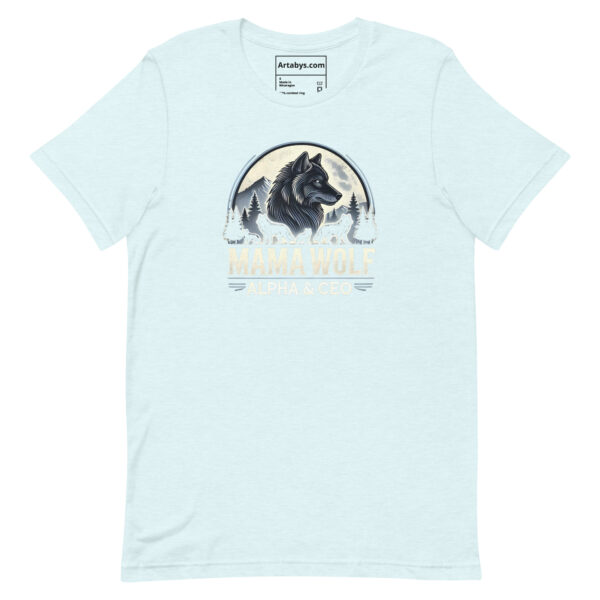 Mama Wolf Alpha & CEO T-Shirt - Light | Wolf Pack Leader Tee | Outdoor Adventure Mom Gift | Wolf Family Graphic Tee | Boss Mom Shirt