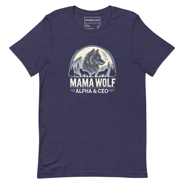 Wolf Alpha & CEO T-Shirt - Dark | Wolf Pack Leader Tee | Outdoor Adventure Mom Gift | Wolf Family Graphic Tee | Boss Mom Shirthirt - Image 3