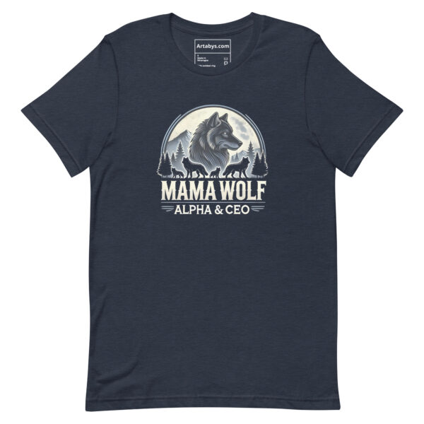 Wolf Alpha & CEO T-Shirt - Dark | Wolf Pack Leader Tee | Outdoor Adventure Mom Gift | Wolf Family Graphic Tee | Boss Mom Shirthirt - Image 4