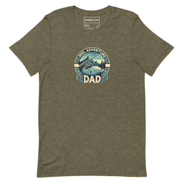 Reel Adventure Dad T-Shirt | Fishing Gift for Dad | Bass Fishing Shirt | Outdoor Adventure Tee | Father's Day Gift | Camping Hiking Shirt - Image 6