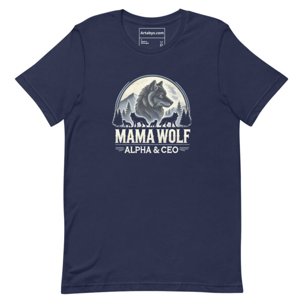 Wolf Alpha & CEO T-Shirt - Dark | Wolf Pack Leader Tee | Outdoor Adventure Mom Gift | Wolf Family Graphic Tee | Boss Mom Shirthirt - Image 2