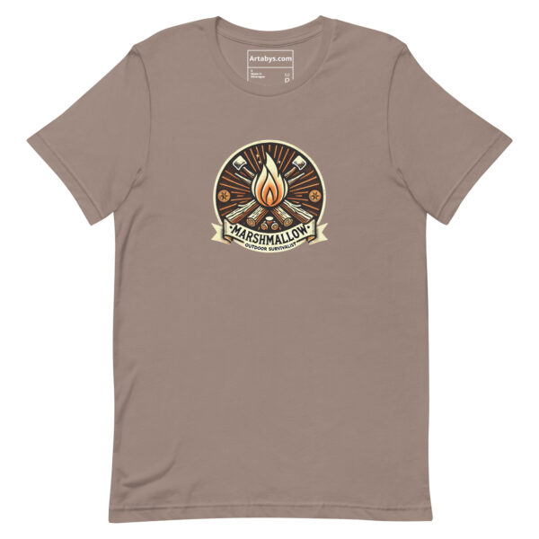 Marshmallow Survivalist T-Shirt | Camping Firepit Tee | Outdoor Adventure Shirt | Campfire Cooking Gift | Funny S'mores Lover Hiking Tee - Image 9