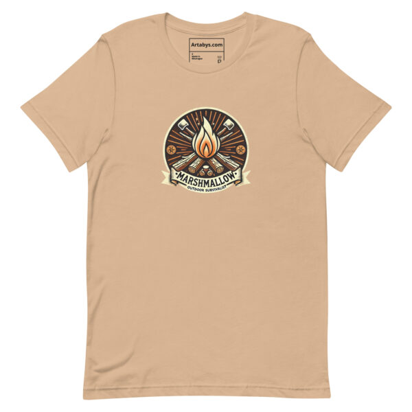 Marshmallow Survivalist T-Shirt | Camping Firepit Tee | Outdoor Adventure Shirt | Campfire Cooking Gift | Funny S'mores Lover Hiking Tee - Image 10