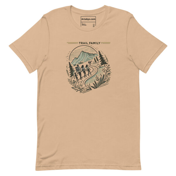 Trail Family T-Shirt | Family Hiking Shirt | Outdoor Adventure Tee | Nature Lover Gift | Camping Hiking Graphic Tee | National Park Shirt - Image 3
