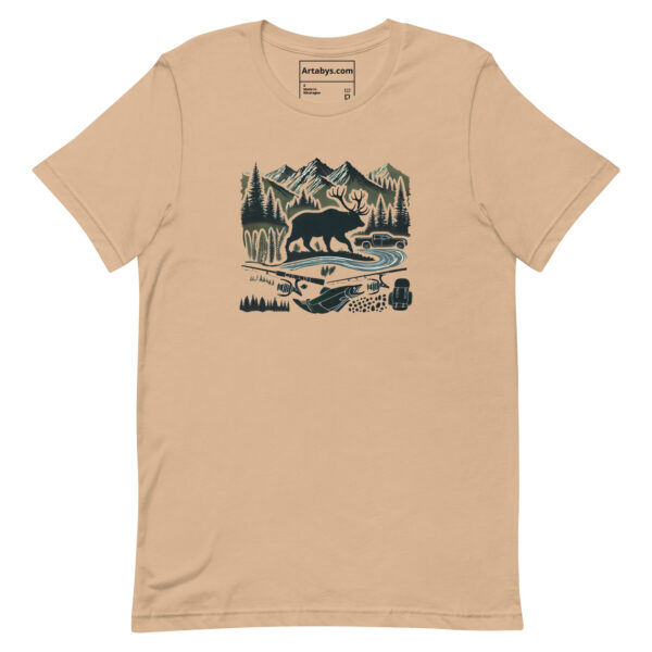 Wilderness Silhouette Collage T-Shirt | Outdoor Adventure Tee | Camping Hiking Hunting Shirt | Nature Wildlife Gift | Explore More Tee