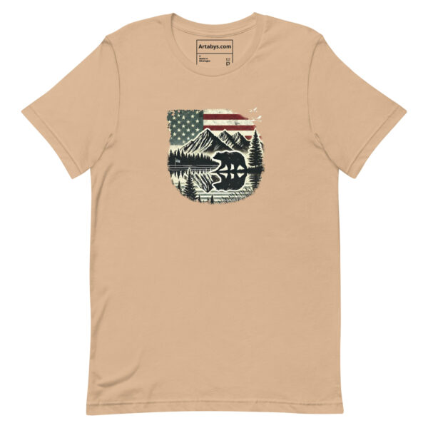 Wild Frontier Silhouette T-Shirt | Bear Wilderness Tee | Outdoor Adventure Shirt | Camping Hiking Gift | Nature Wildlife Graphic Tee - Image 10
