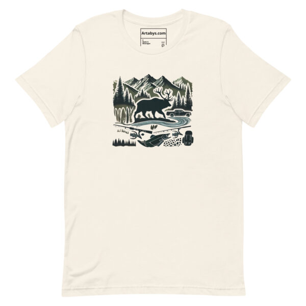 Wilderness Silhouette Collage T-Shirt | Outdoor Adventure Tee | Camping Hiking Hunting Shirt | Nature Wildlife Gift | Explore More Tee - Image 7