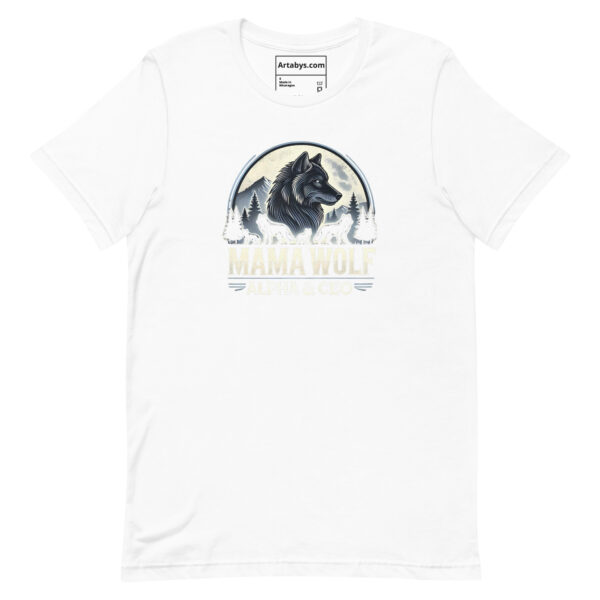 Mama Wolf Alpha & CEO T-Shirt - Light | Wolf Pack Leader Tee | Outdoor Adventure Mom Gift | Wolf Family Graphic Tee | Boss Mom Shirt - Image 8