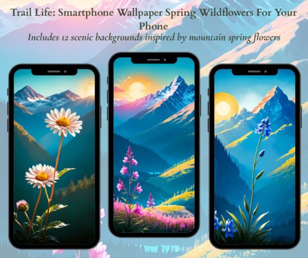 Spring Phone Wallpapers Mountain Wildflowers